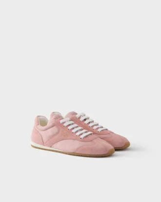 Adidași cu șireturi din Re-Nylon și piele de căprioară