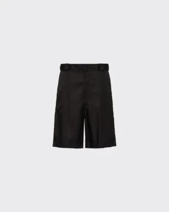 Bermude din gabardină Re-Nylon
