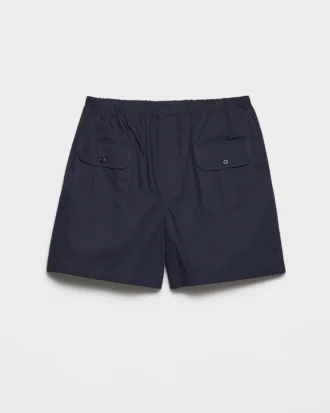 Bermude din poplin de bumbac
