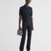 Blugi din drill elastic cu cinci buzunare Blugi din drill elastic cu cinci buzunare