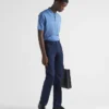 Blugi din drill elastic cu cinci buzunare Blugi din drill elastic cu cinci buzunare