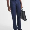 Blugi din drill elastic cu cinci buzunare Blugi din drill elastic cu cinci buzunare