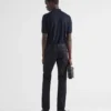 Blugi din drill elastic cu cinci buzunare Blugi din drill elastic cu cinci buzunare
