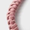 Brățară din piele Nappa împletită cu ornament metalic Brățară din piele Nappa împletită cu ornament metalic