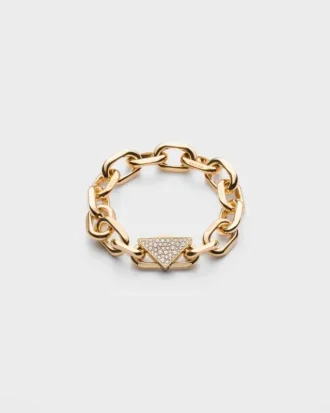 Brățară Eternal Gold Chain din aur galben cu diamante