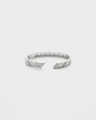 Brățară Eternal Gold din aur alb cu diamante Pava