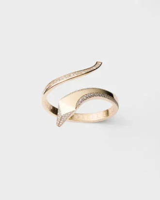 Brățară Eternal Gold Snake din aur galben și diamante Brățară Eternal Gold Snake din aur galben și diamante