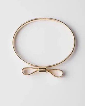 Brățară tip bangle cu fundă din aur etern – Aur galben Brățară tip bangle cu fundă din aur etern – Aur galben
