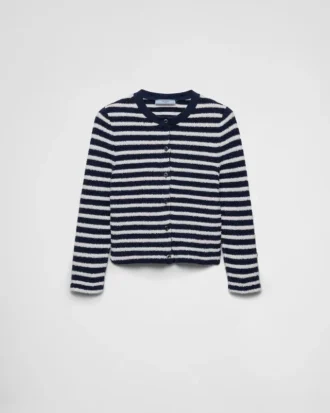 Cardigan din bumbac bouclé