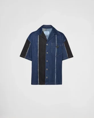 Cămașă din denim cu dungi Double Match Cămașă din denim cu dungi Double Match