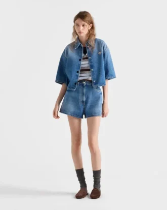 Cămașă scurtă din denim Cămașă scurtă din denim