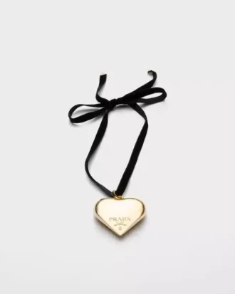 Colier choker Eternal Gold cu pandantiv mare din aur galben