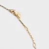 Colier cu pandantiv micro triunghiular Eternal Gold din aur galben și diamante