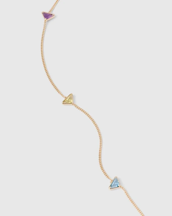 Colier Eternal Gold din aur galben cu pietre semiprețioase Colier Eternal Gold din aur galben cu pietre semiprețioase