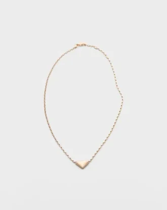 Colier Eternal Gold din aur roz cu pandantiv Nano Triangle Colier Eternal Gold din aur roz cu pandantiv Nano Triangle