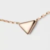 Colier Eternal Gold din aur roz cu pandantiv Nano Triangle Colier Eternal Gold din aur roz cu pandantiv Nano Triangle