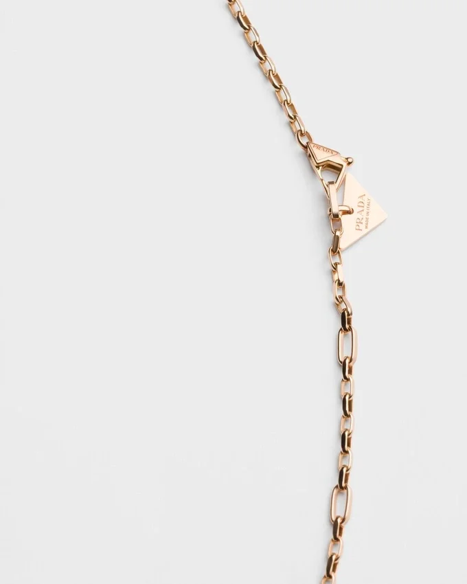 Colier Eternal Gold din aur roz cu pandantiv Nano Triangle Colier Eternal Gold din aur roz cu pandantiv Nano Triangle