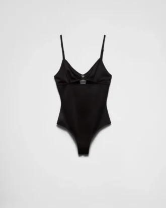 Costum de baie dintr-o singură piesă din țesătură interlock