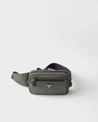 Geantă de centură din Re-Nylon și piele Saffiano