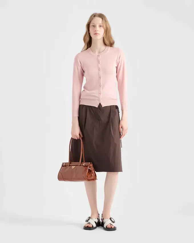 Geantă de mână Prada Bonnie Medium din piele Geantă de mână Prada Bonnie Medium din piele