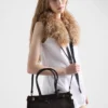 Geantă de mână Prada Bonnie Medium din piele de căprioară