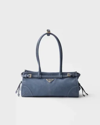 Geantă de mână Prada Bonnie Medium din piele nubuc