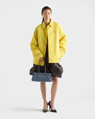 Geantă de mână Prada Bonnie Medium din piele nubuc