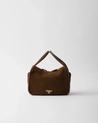Geantă de mână Prada Darling din piele de căprioară