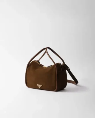 Geantă de mână Prada Darling din piele de căprioară