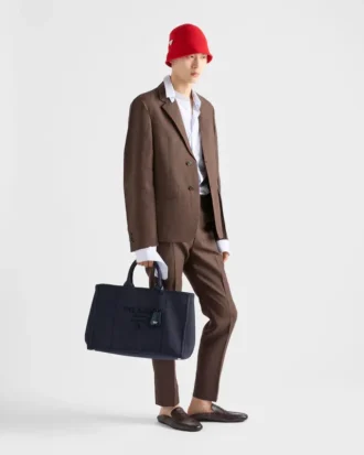 Geantă de mână Prada Jardiniare din pânză de bumbac extra-mare