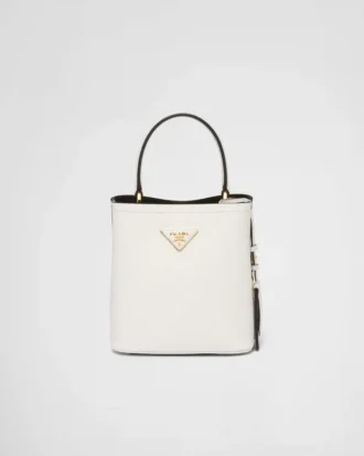Geantă mică Prada Panier din piele Saffiano