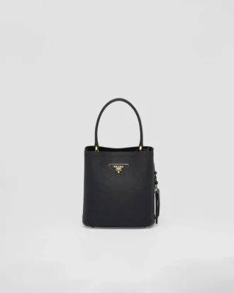 Geantă mică Prada Panier din piele Saffiano