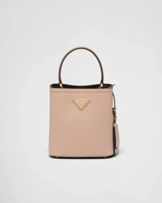 Geantă mică Prada Panier din piele Saffiano