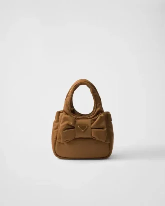 Geantă mini căptușită din Re-Nylon cu fundă