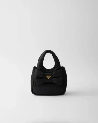 Geantă mini căptușită din Re-Nylon cu fundă
