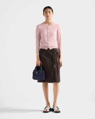 Geantă mini căptușită din Re-Nylon cu fundă