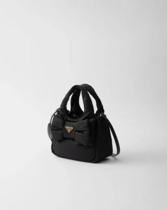 Geantă mini căptușită din Re-Nylon cu fundă