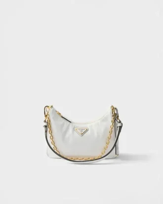 Geantă mini din piele lăcuită Prada Re-Edition Naplak