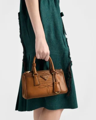 Geantă mini din piele Prada Galleria