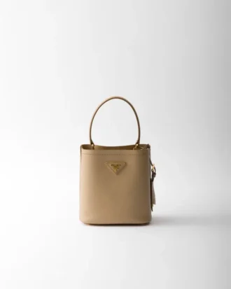 Geantă mini Prada Panier din piele Saffiano Geantă mini Prada Panier din piele Saffiano