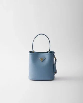 Geantă mini Prada Panier din piele Saffiano Geantă mini Prada Panier din piele Saffiano