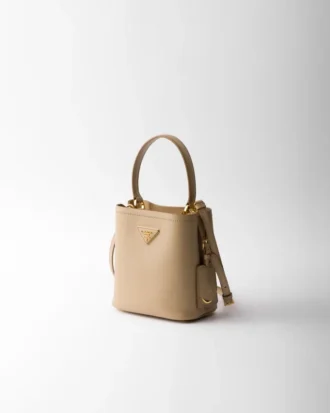 Geantă mini Prada Panier din piele Saffiano Geantă mini Prada Panier din piele Saffiano