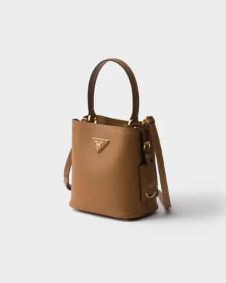 Geantă mini Prada Panier din piele Saffiano Geantă mini Prada Panier din piele Saffiano