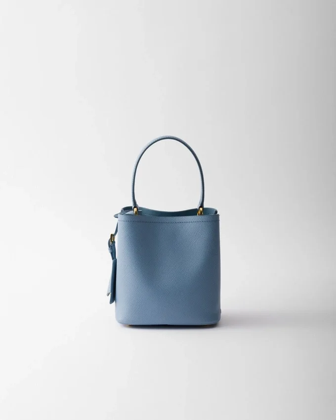 Geantă mini Prada Panier din piele Saffiano Geantă mini Prada Panier din piele Saffiano
