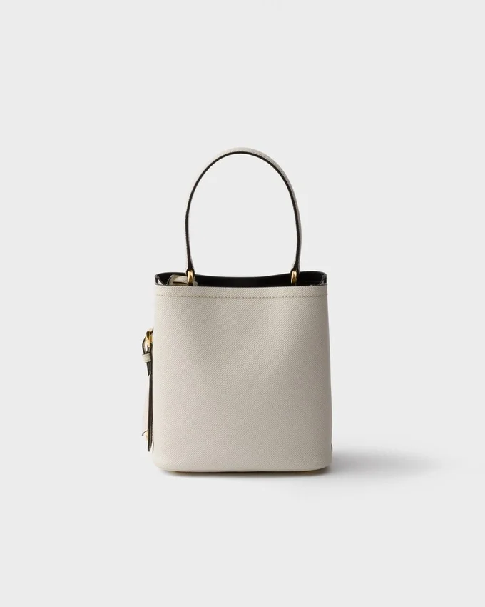 Geantă mini Prada Panier din piele Saffiano Geantă mini Prada Panier din piele Saffiano