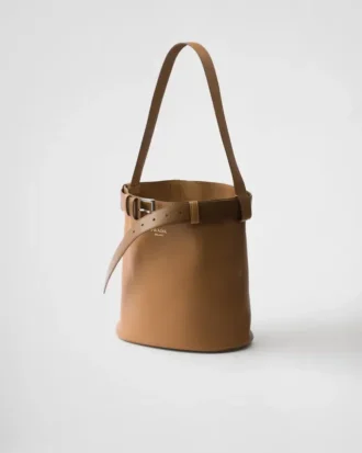 Geantă Prada Buckle din piele cu curea