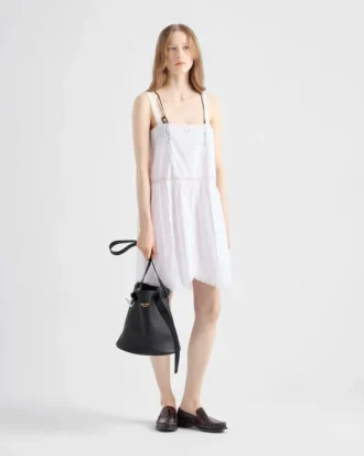 Geantă Prada Buckle din piele cu curea