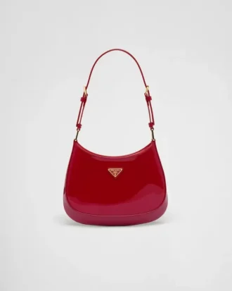Geantă Prada Cleo din piele lăcuită