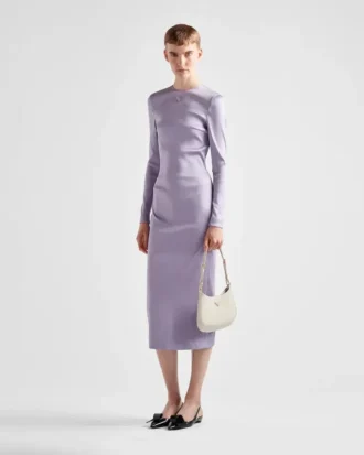 Geantă Prada Cleo din piele lăcuită