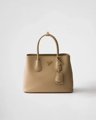 Geantă Prada Double Medium din piele Saffiano